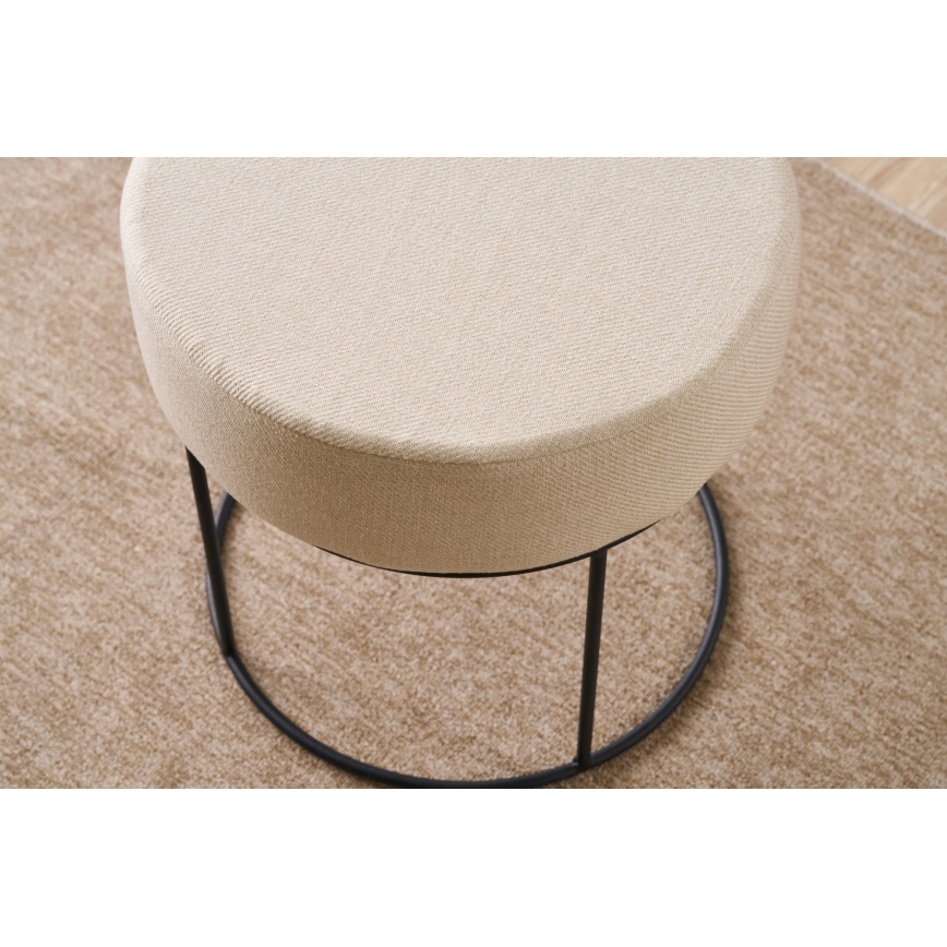 Pouf RELO Ø 40 cm crema