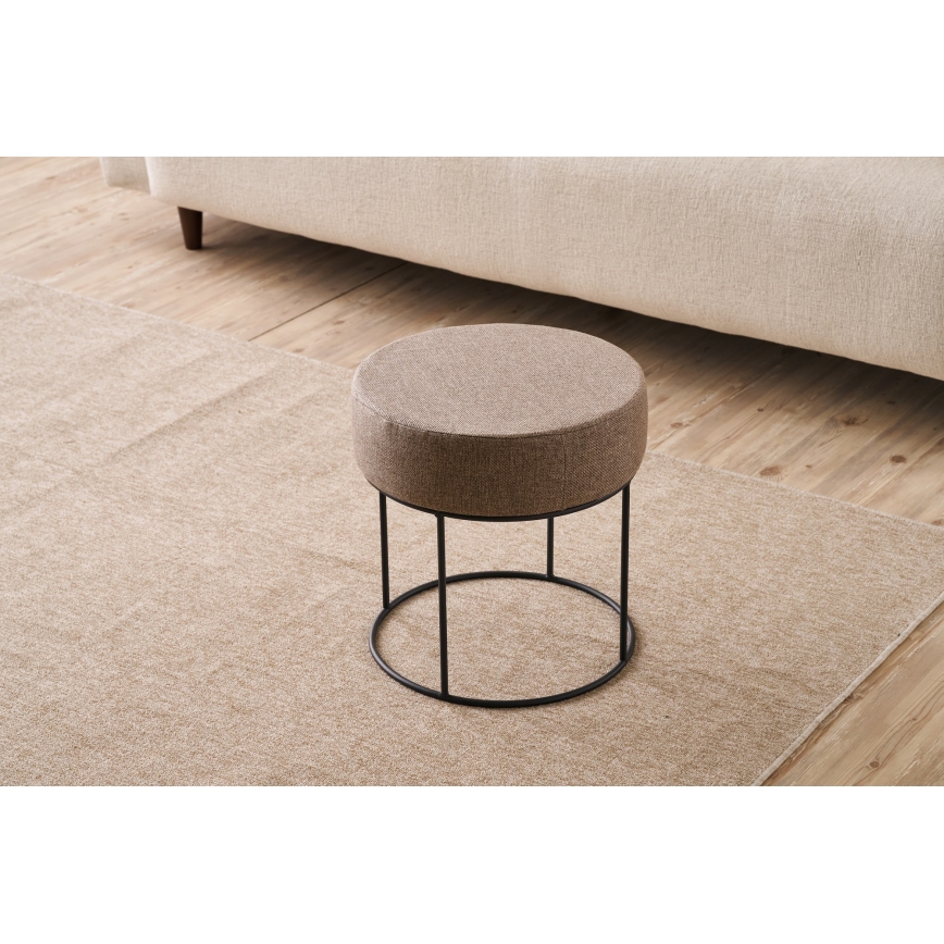 Pouf RELO Ø 40 cm marrone