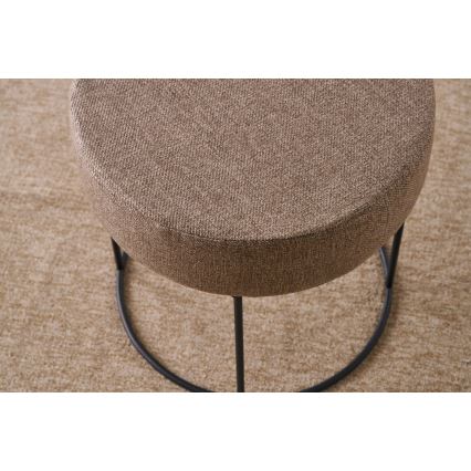 Pouf RELO Ø 40 cm marrone