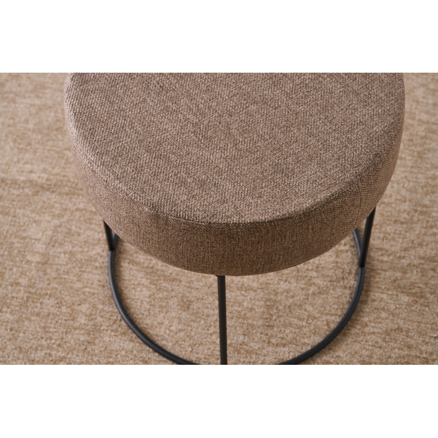 Pouf RELO Ø 40 cm marrone