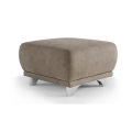 Pouf RIMINI 66x66 cm marrone