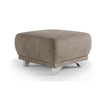 Pouf RIMINI 66x66 cm marrone