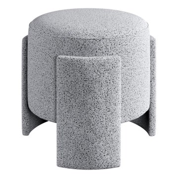 Pouf ROCKET Ø 39 cm grigio