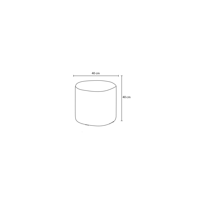 Pouf RONDO Ø 40 cm grigio