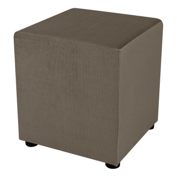 Pouf SIX 40x40 cm marron