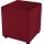 Pouf SIX 40x40 cm rosso