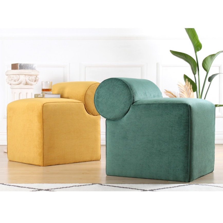 Pouf TIKI 47x45 cm giallo