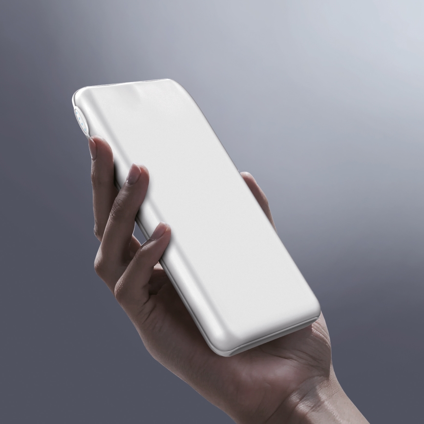 Power Bank 10000 mAh 10W Power Delivery 2xUSB-C + 1xUSB-A bianco