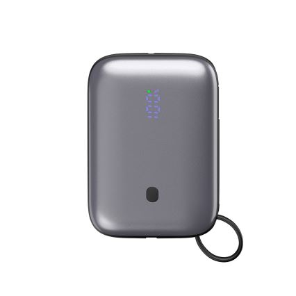 Power Bank 10000 mAh 20W Power Delivery Compact con cavo USB-C retrattile integrato 1m nero