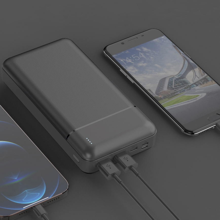Power Bank 30000 mAh 3,7V nero