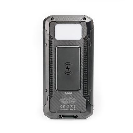 Power Bank con ricarica wireless e pannello solare Power Delivery 15W/10000 mAh nero