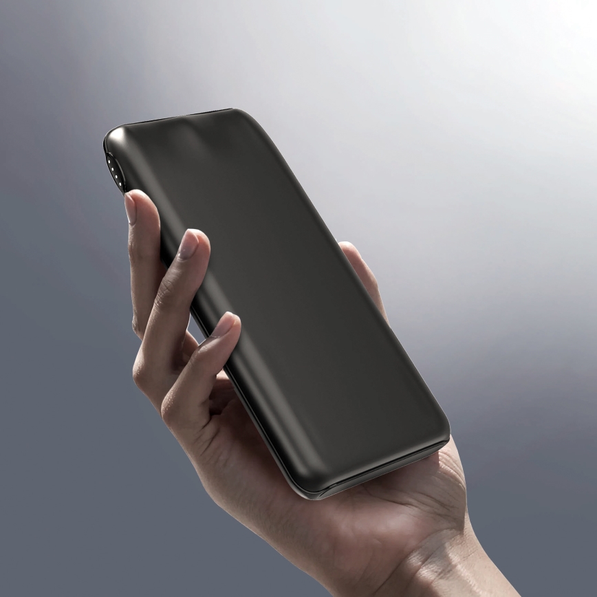 Powerbank 10000 mAh 10W Power Delivery 2xUSB-C + 1xUSB-A schwarz