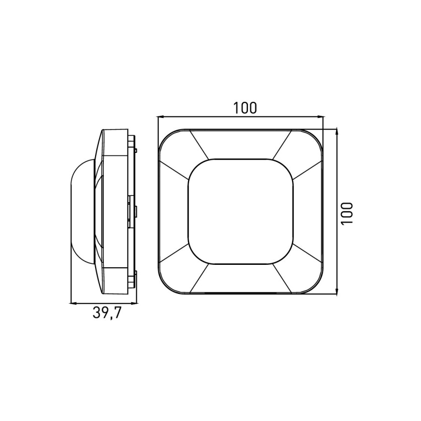 Präsenzmelder PRES SENSOR 2000W, weiß