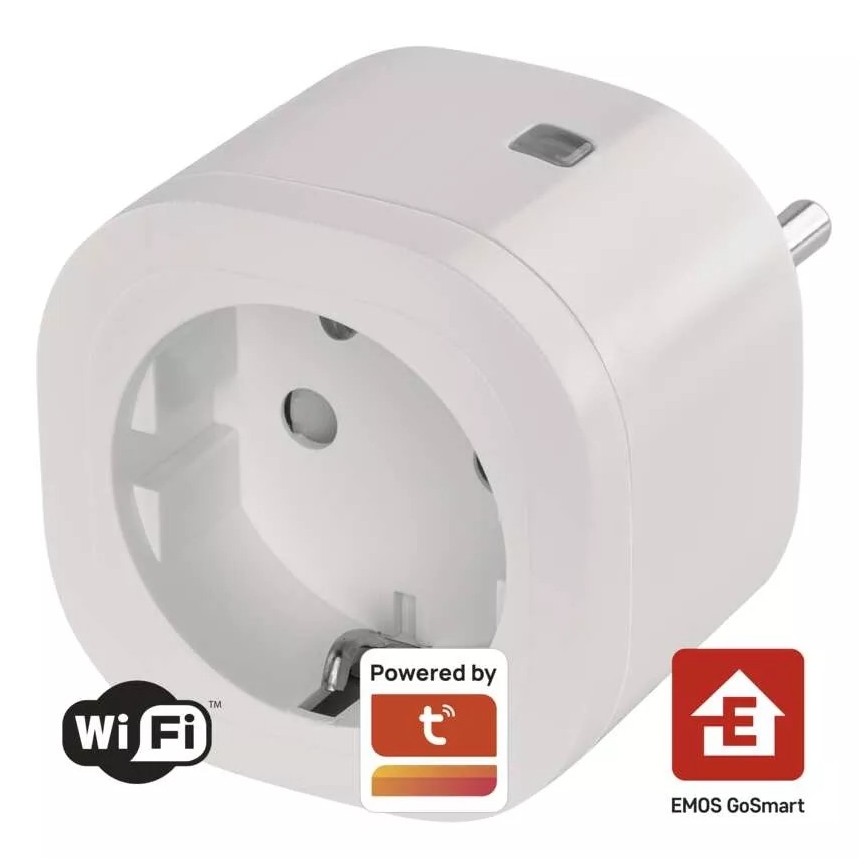 Presa intelligente SCHUKO GoSmart 3680W/230V/16A Wi-Fi Tuya