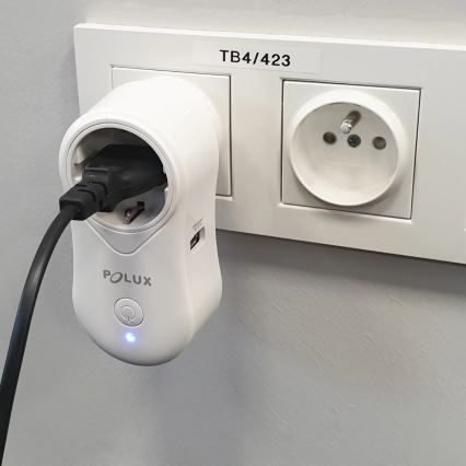 Presa intelligente SMART 3400W/230V Wi-Fi Tuya + USB SCHUKO