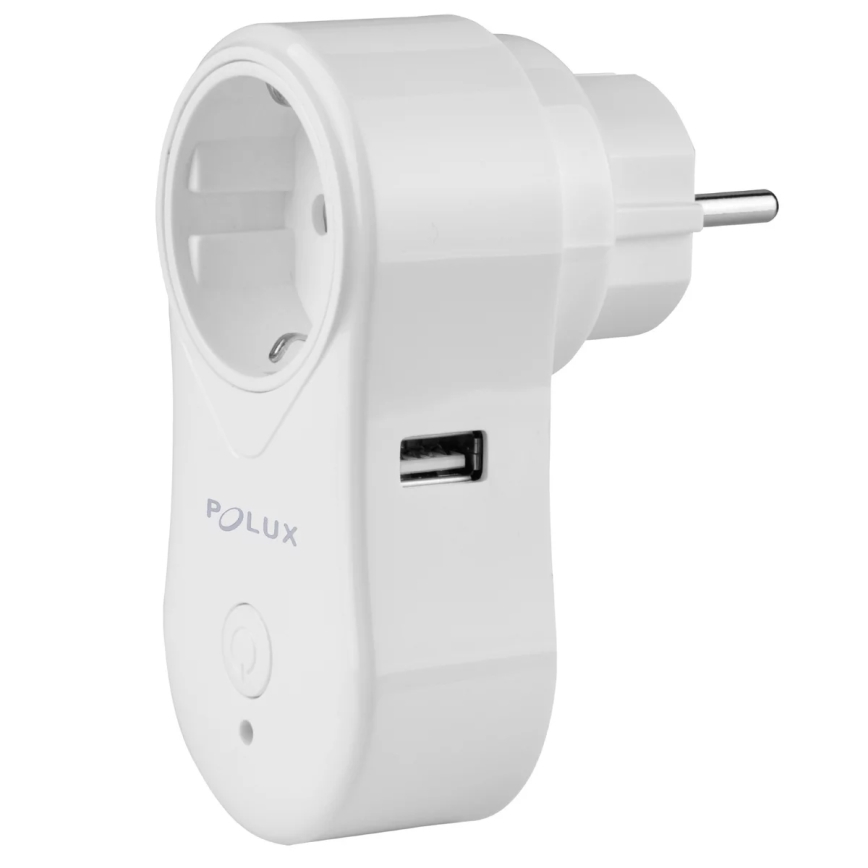 Presa intelligente SMART 3400W/230V Wi-Fi Tuya + USB SCHUKO