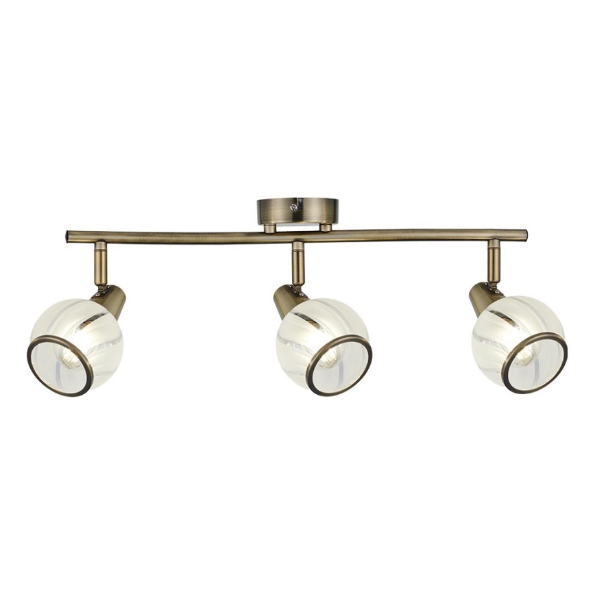 Prezent 14105 - Spot SIENTO 3xE14/40W/230V laiton