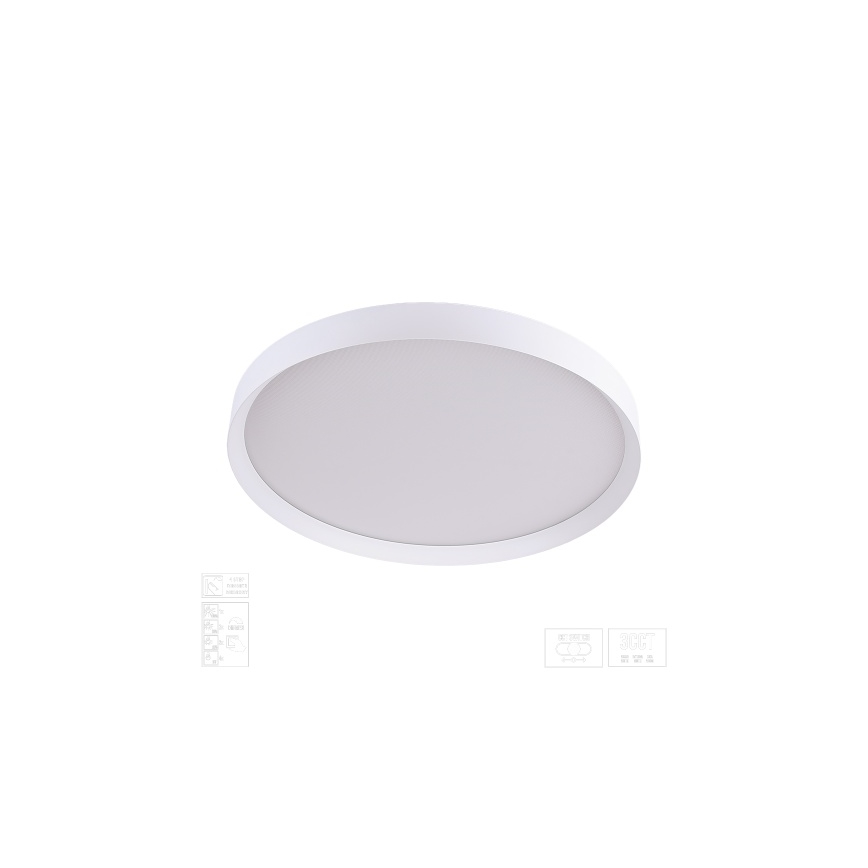 Prezent 17314 - dimmbare LED-Deckenleuchte MAYSA LED/42W/230V 3000/4000/6000K Ø 48,5 cm weiß