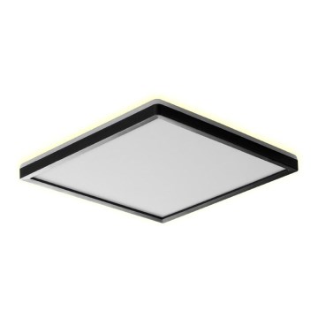 Prezent 27315 - Plafoniera LED da bagno CORDIA SQ LED/24W/230V 3000/6000K IP54 nero