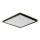 Prezent 27315 - Plafoniera LED da bagno CORDIA SQ LED/24W/230V 3000/6000K IP54 nero