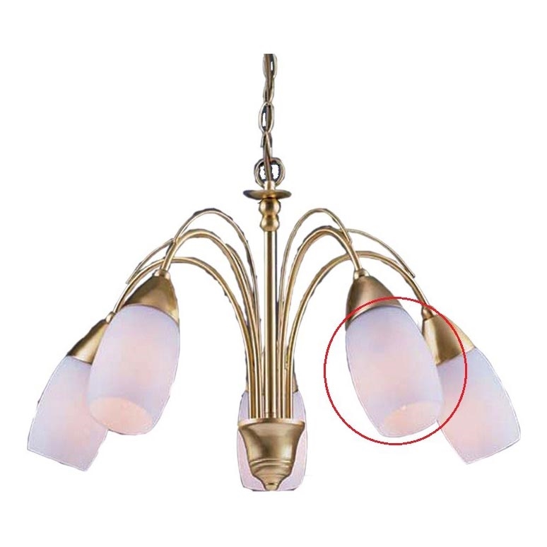 Prezent 275 - Vetro di ricambio per lampadario SONATA E14