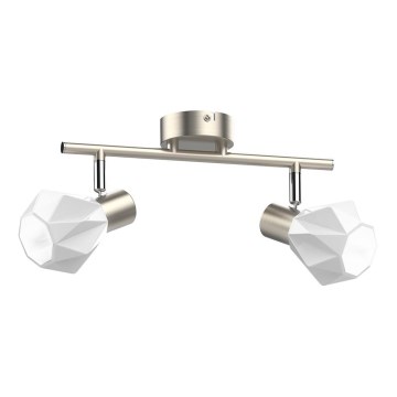 Prezent 27510 - Faretto METIS 2xE14/40W/230V cromo opaco
