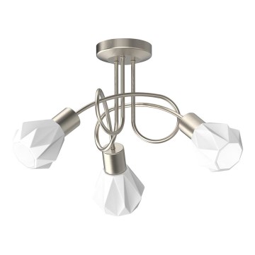 Prezent 27511 - Lampadario a plafone METIS 3xE14/40W/230V cromo opaco