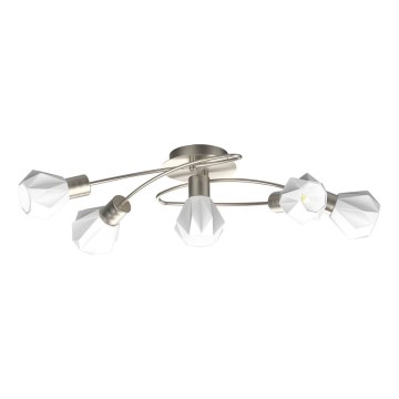 Prezent 27512 - Plafonnier METIS 5xE14/40W/230V chrome mat