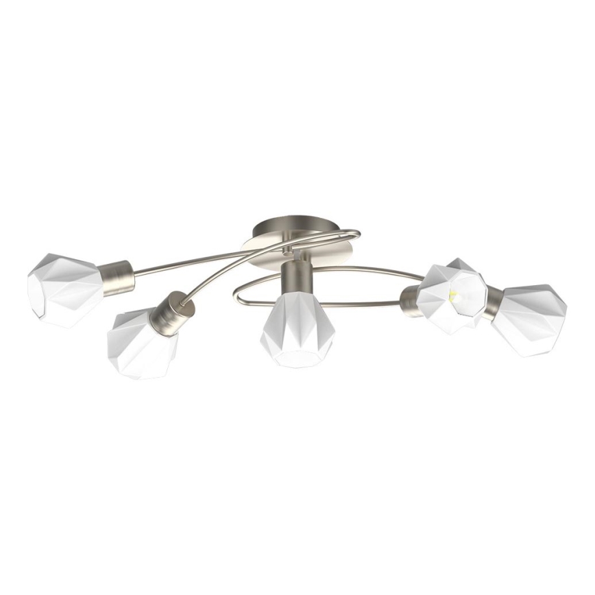 Prezent 27512 - Plafonnier METIS 5xE14/40W/230V chrome mat