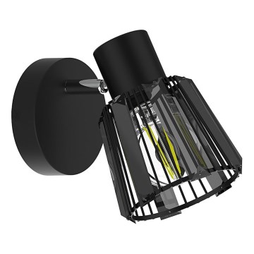 Prezent 27516 - Faretto da parete PONTEO 1xE27/40W/230V nero