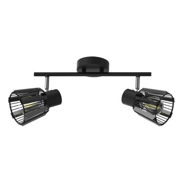 Prezent 27517 - Faretto PONTEO 2xE27/40W/230V nero