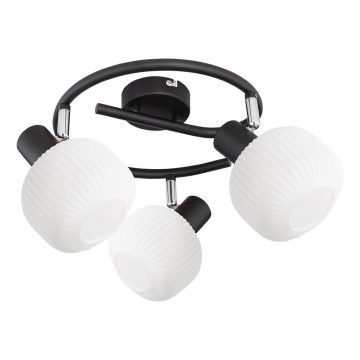 Prezent 27521 - Faretto ARYA 3xE14/40W/230V nero/bianco