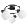 Prezent 27521 - Faretto ARYA 3xE14/40W/230V nero/bianco