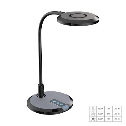 Prezent 31219 - Lampe de table tactile flexible à intensité variable PIXIE LED/7W/230V 3000-6500K
