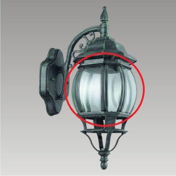 Prezent 39001 - Verre de rechange pour éclairage extérieur PRINZ E27