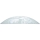 Prezent 45141 - Ricambio in vetro per lampadario PLATE E27 Ø 45 cm trasparente/bianco