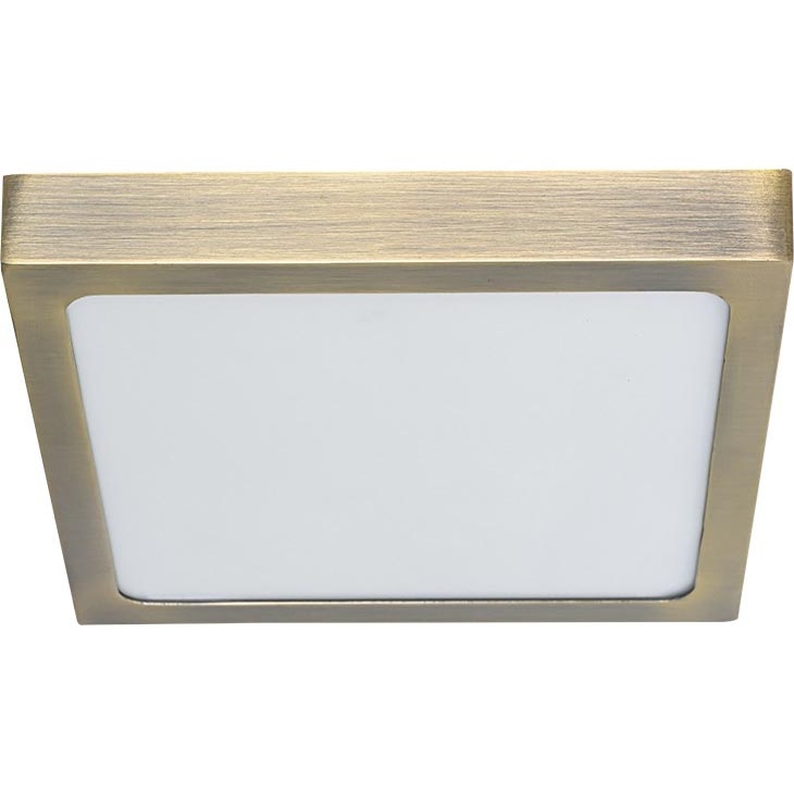 Prezent 49063 - LED-Deckenleuchte LENYS LED/15W/230V 4000K 17,5x17,5 cm Messing