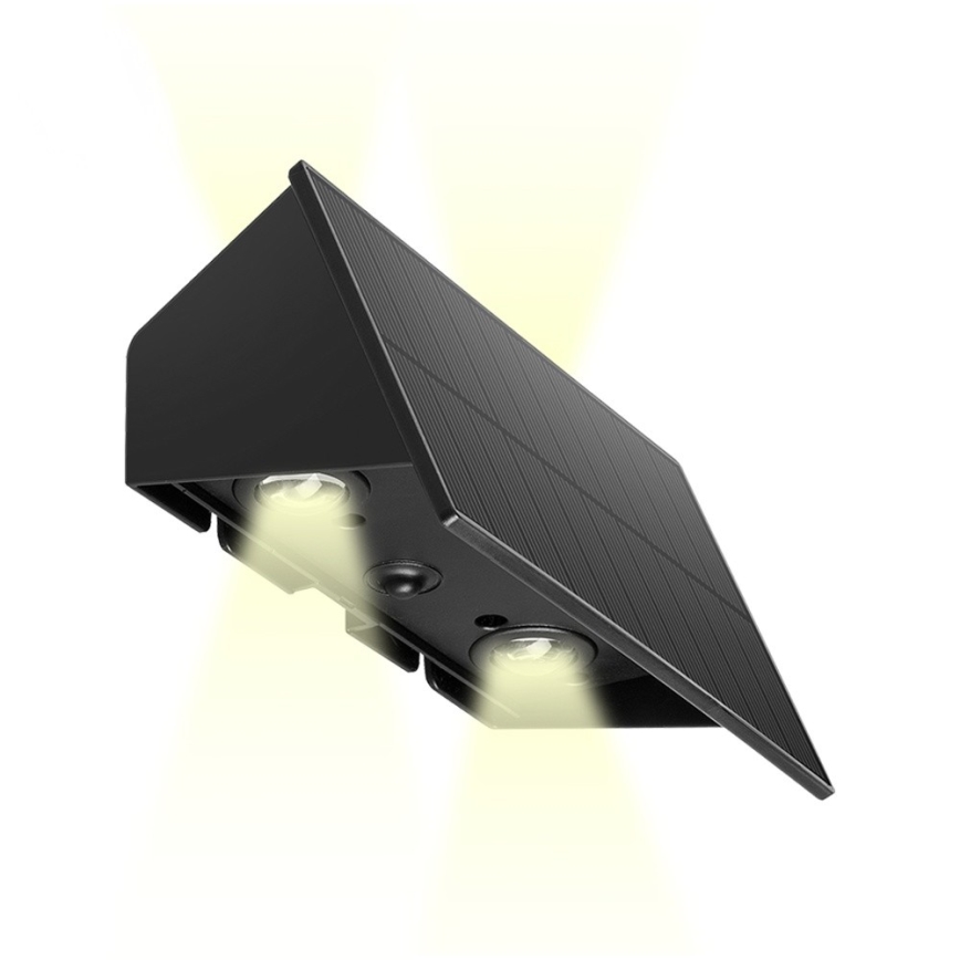 Prezent 65289 - Dimmbare ED-Solar-Wandleuchte SLADA 2xLED/2W/3,7V IP65 1800 mAh