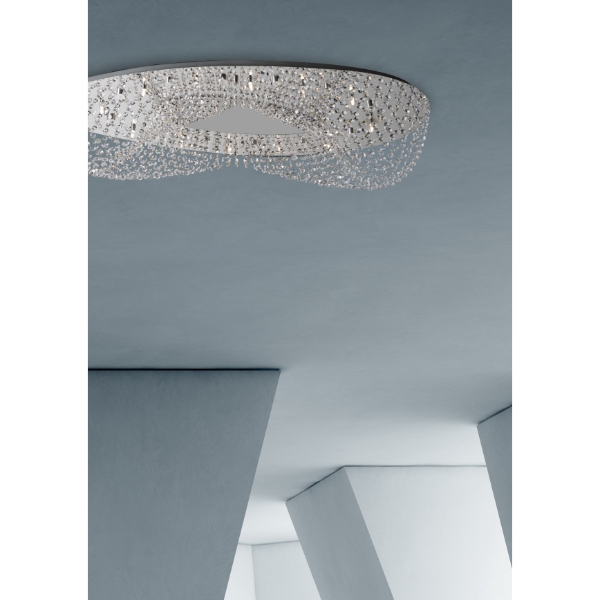 Prezent 69048 - ELIPTHON Plafoniera 12xG9/33W/230V