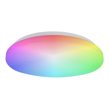 Prezent 70013 - Plafonnier RGB à intensité variable avec enceinte BLISS LED/72W/230V 3000-6500K + télécommande