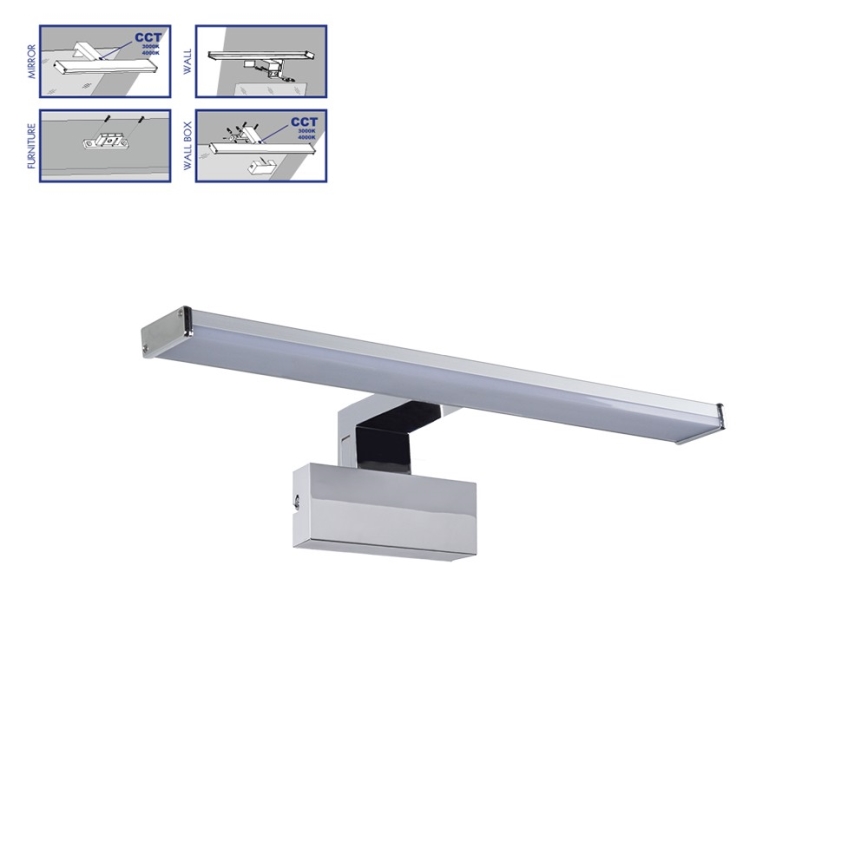 Prezent 70226  - Illuminazione a LED per specchi da bagno TREMOLO PLUS LED/8W/230V IP44 3000/4000K 40 cm