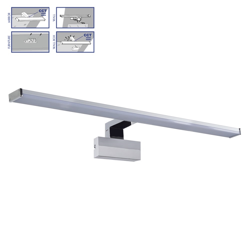 Prezent 70228 - Illuminazione a LED per specchi da bagno TREMOLO PLUS LED/12W/230V IP44 3000/4000K 78 cm
