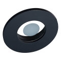 Prezent 71115 - Faretto da incasso per bagno FAY 1xGU10/50W/230V Ø 8,5 cm IP44 nero
