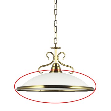 Prezent 75351 - Vetro di ricambio per lampadario VIOLA E27