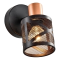 Prezent 75467 - Spot mural ANTARES 1xE14/40W/230V noir/cuivre