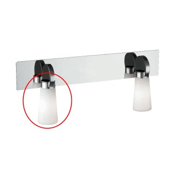 Prezent - Vetro di ricambio per lampada da parete PEARL G9
