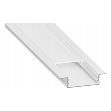 Profilé encastrable pour rubans LED 1 m blanc