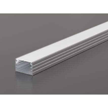 Profilo da incasso per strisce LED 1 m, argento/bianco