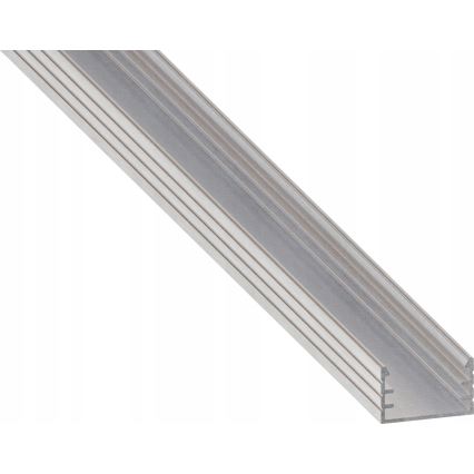Profilo da incasso per strisce LED 1 m, argento/bianco