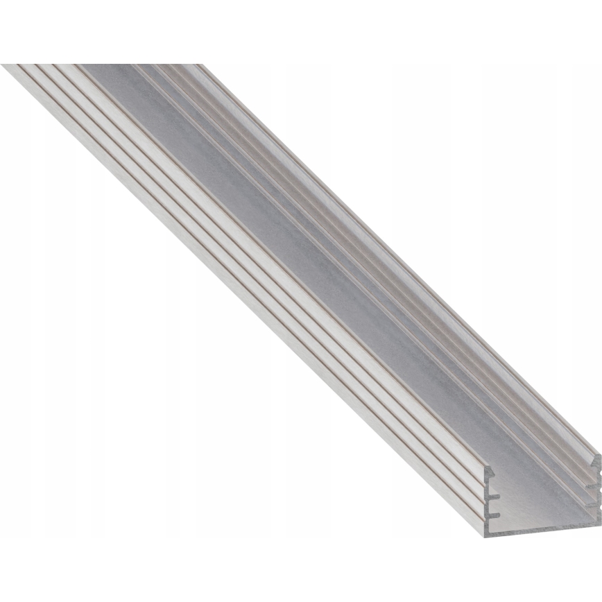 Profilo da incasso per strisce LED 1 m, argento/bianco